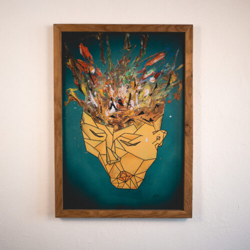 Thinker 42x60cm inkl. Frame