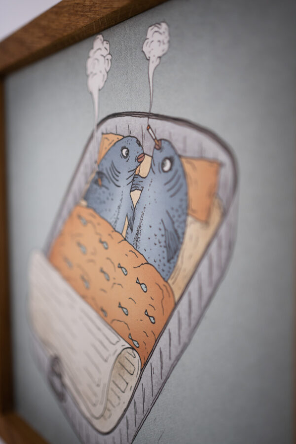 canned fish 30 x 30 cm - different variations – Bild 5