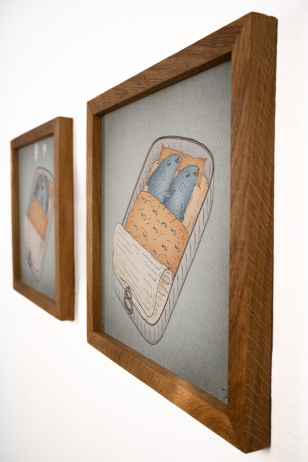 canned fish 30 x 30 cm - different variations – Bild 3