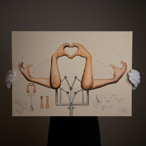 “heartmaker” – Technical Sketch Print